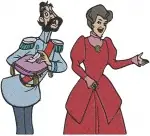 Disney Cinderella Stepsisters Anastasia Drizella Lady Tremaine Evil Trio Poses Collection - Filled Embroidery Design - 2095