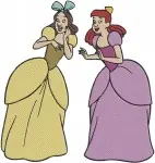 Disney Cinderella Stepsisters Anastasia Drizella Lady Tremaine Evil Trio Poses Collection - Filled Embroidery Design - 2097