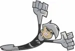Danny Phantom Teen Hero Ghost Form Human Form Flying Action Poses Nickelodeon Bundle - Filled Embroidery Design - 2141