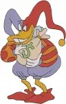 Darkwing Duck Negaduck Evil Doppelganger With Gizmoduck Launchpad Villain Designs - Filled Embroidery Design - 2156
