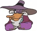 Darkwing Duck Negaduck Evil Doppelganger With Gizmoduck Launchpad Villain Designs - Filled Embroidery Design - 2158