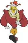 Darkwing Duck Superhero Duck Action Poses Red Cape Lets Get Dangerous Bundle - Filled Embroidery Design - 2180