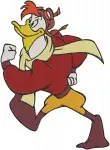 Darkwing Duck Superhero Duck Action Poses Red Cape Lets Get Dangerous Bundle - Filled Embroidery Design - 2181