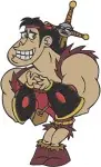 Dave The Barbarian Princess Candy Dave Oswidge Fang Dragon Coon Group Collection - Filled Embroidery Design - 2189