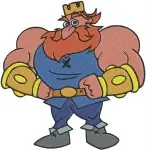 Dave The Barbarian Princess Candy Superhero Pig Oswidge Wizard Dave Hero - Filled Embroidery Design - 2196