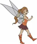 Disney Fairies Fawn Animal Talent Fairy Standing Poses Kind Nature Lover Set - Filled Embroidery Design - 2261