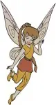Disney Fairies Fawn With Baby Gruff Animal Talent Fairy Caring For Creature - Filled Embroidery Design - 2269