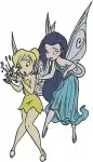 Disney Fairies Tinker Bell Fawn Rosetta Silvermist Vidia Winter Fairy Periwinkle - Filled Embroidery Design - 2279