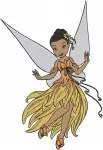 Disney Fairies Iridessa Light Talent Fairy Fawn Animal Talent With Butterflies Set - Filled Embroidery Design - 2285