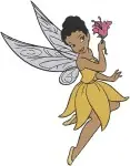 Disney Fairies Iridessa Light Talent Fairy Fawn Animal Talent With Butterflies Set - Filled Embroidery Design - 2286