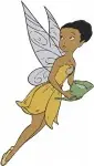Disney Fairies Iridessa Light Talent Fairy Fawn Animal Talent With Butterflies Set - Filled Embroidery Design - 2287