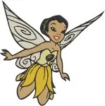 Disney Fairies Iridessa Light Fairy Various Poses Yellow Dress Pixie Hollow Collection - Filled Embroidery Design - 2291