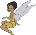 Disney Fairies Iridessa Light Talent Fairy Yellow Dress Various Bright Poses - Filled Embroidery Design - 2299
