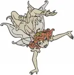 Disney Fairies Various Pixie Hollow Fairies Bess Lily Garden And Male Fairy - Filled Embroidery Design - 2302