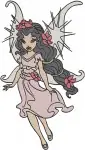 Disney Fairies Rosetta Garden Fairy Queen Clarion And Fairy Portrait Collection - Filled Embroidery Design - 2309