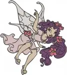 Disney Fairies Rosetta Garden Fairy Queen Clarion And Fairy Portrait Collection - Filled Embroidery Design - 2310