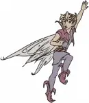 Disney Fairies Vidia Fast Flying Talent Fairy Various Dynamic Action Poses - Filled Embroidery Design - 2313