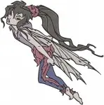 Disney Fairies Vidia Fast Flying Talent Fairy Various Dynamic Action Poses - Filled Embroidery Design - 2316