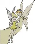 Disney Fairies Fairy Mary And Queen Clarion Interactions And Regal Fairy Poses - Filled Embroidery Design - 2337
