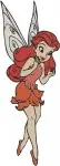 Disney Fairies Rosetta Garden Talent Fairy Various Graceful And Charming Poses - Filled Embroidery Design - 2343