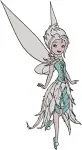 Disney Fairies Iridessa Light Fairy And Periwinkle Frost Fairy Character Poses - Filled Embroidery Design - 2358