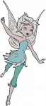 Disney Fairies Periwinkle Frost Talent Fairy Various Wintery And Graceful Poses - Filled Embroidery Design - 2359