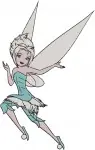 Disney Fairies Periwinkle Frost Talent Fairy Various Wintery And Graceful Poses - Filled Embroidery Design - 2360