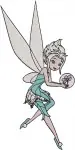 Disney Fairies Periwinkle Frost Talent Fairy Various Wintery And Graceful Poses - Filled Embroidery Design - 2361