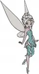 Disney Fairies Periwinkle Frost Talent Fairy Various Wintery And Graceful Poses - Filled Embroidery Design - 2362