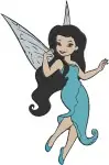 Disney Fairies Silvermist Water Fairy Blue Dress Various Flying And Standing Poses - Filled Embroidery Design - 2382