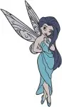 Disney Fairies Silvermist Water Fairy Blue Dress Various Flying And Standing Poses - Filled Embroidery Design - 2384
