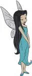 Disney Fairies Silvermist In Her Signature Blue Attire Elegant Fairy Poses - Filled Embroidery Design - 2389