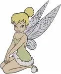 Tinker Bell - Pixie Hollow Fairy - Elegant Standing And Flying Poses - Design Pack - Filled Embroidery Design - 2415