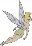 Tinker Bell - Disney'S Beloved Fairy - Charming And Playful Poses - Illustration Set - Filled Embroidery Design - 2423