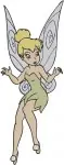 Tinker Bell - Disney'S Beloved Fairy - Charming And Playful Poses - Illustration Set - Filled Embroidery Design - 2426
