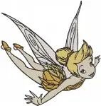 Tinker Bell - Fairy Close Up Portrait And Full Body Poses - Peter Pan - Character - Filled Embroidery Design - 2433
