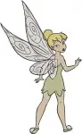 Tinker Bell - Fairy Close Up Portrait And Full Body Poses - Peter Pan - Character - Filled Embroidery Design - 2436