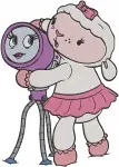 Doc Mcstuffins - Doc - Lambie The Lamb - Stuffy The Dragon - Telescope Fun Characters - Filled Embroidery Design - 2454
