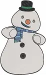 Doc Mcstuffins - Chilly The Snowman - Lambie - Stuffy - Winter Friends Group - Filled Embroidery Design - 2457