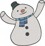 Doc Mcstuffins - Chilly The Snowman - Lambie - Stuffy - Winter Friends Group - Filled Embroidery Design - 2459