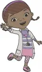 Doc Mcstuffins - Chilly The Snowman - Hallie The Hippo - Toy Friends Together - Filled Embroidery Design - 2463