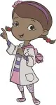 Doc Mcstuffins - Dottie The Toy Doctor - Professional Doctor Poses - Illustration Pack - Filled Embroidery Design - 2469