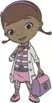 Doc Mcstuffins - Kind Toy Doctor Dottie - Caring Poses Collection - Cut Files - Filled Embroidery Design - 2472