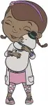 Doc Mcstuffins - Kind Toy Doctor Dottie - Caring Poses Collection - Cut Files - Filled Embroidery Design - 2473