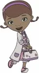 Doc Mcstuffins - Kind Toy Doctor Dottie - Caring Poses Collection - Cut Files - Filled Embroidery Design - 2474