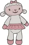 Doc Mcstuffins - Kiko The Koala - Ballerina Toy Friend - Lambie The Lamb - Playtime - Filled Embroidery Design - 2490