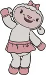 Doc Mcstuffins - Kiko The Koala - Ballerina Toy Friend - Lambie The Lamb - Playtime - Filled Embroidery Design - 2491