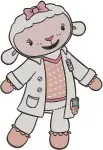 Doc Mcstuffins - Lambie The Sweet Sheep - Adorable Poses Collection - Character - Filled Embroidery Design - 2492