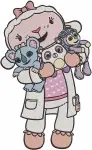 Doc Mcstuffins - Lambie The Sweet Sheep - Adorable Poses Collection - Character - Filled Embroidery Design - 2495
