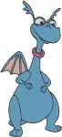 Dragon Tales - Ord The Blue Dragon - Multiple Poses - Coon Character - Filled Embroidery Design - 2501